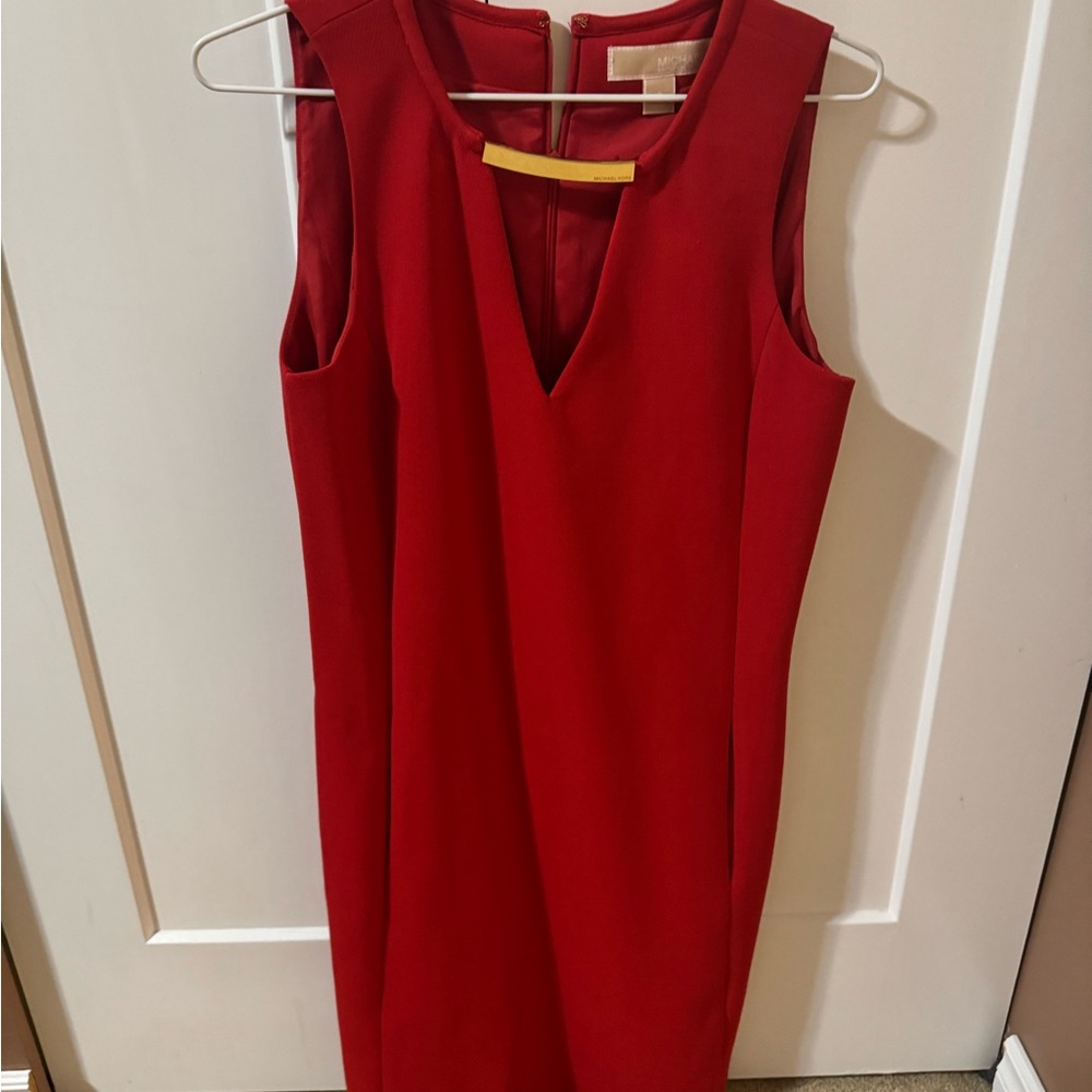 Michael Kors Red Sleeveless Dress